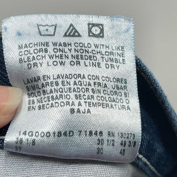 Wrangler Mens 5 Star Relaxed Fit Jeans 100% Cotton Dark Wash Blue Size 36x30 - Picture 6 of 12